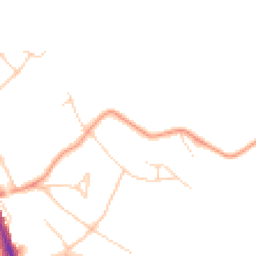 Daytime road noise heatmap for WD7 7BD