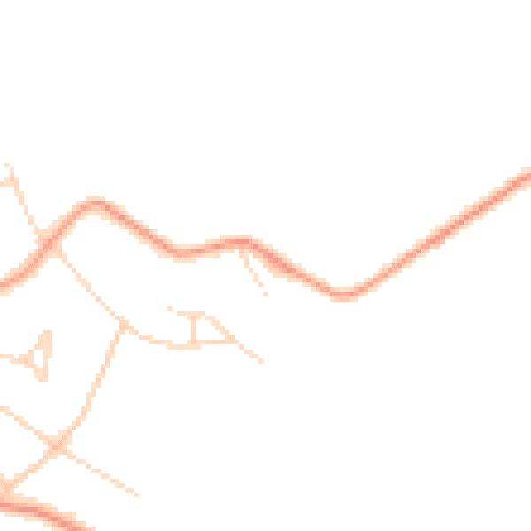 Daytime road noise heatmap for WD7 7BE
