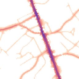 Daytime road noise heatmap for WD7 7BT