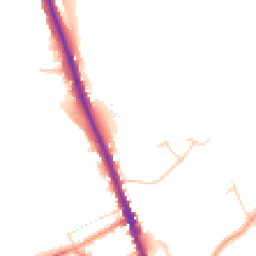 Daytime road noise heatmap for WD7 7DD