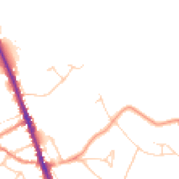 Daytime road noise heatmap for WD7 7DG