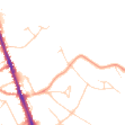 Daytime road noise heatmap for WD7 7DP
