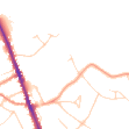 Daytime road noise heatmap for WD7 7DR