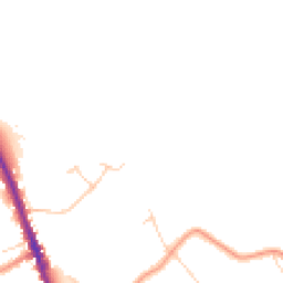 Daytime road noise heatmap for WD7 7DS