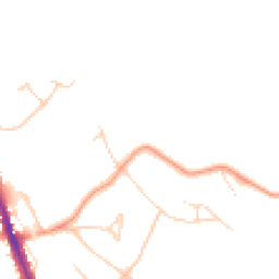 Daytime road noise heatmap for WD7 7DY