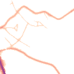 Daytime road noise heatmap for WD7 7EN