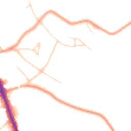 Daytime road noise heatmap for WD7 7EP