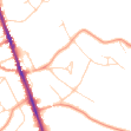 Daytime road noise heatmap for WD7 7ER
