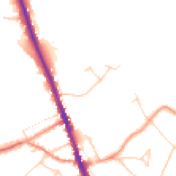 Daytime road noise heatmap for WD7 7FG