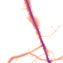 Daytime road noise heatmap for WD7 8AY