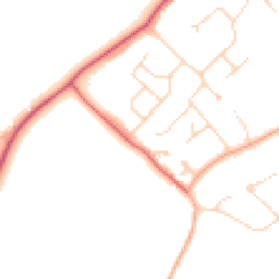 Daytime road noise heatmap for WD7 8LZ