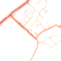 Daytime road noise heatmap for WD7 8ND