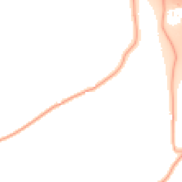 Daytime road noise heatmap for WD7 9AW