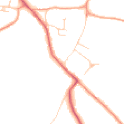 Daytime road noise heatmap for WD7 9DU