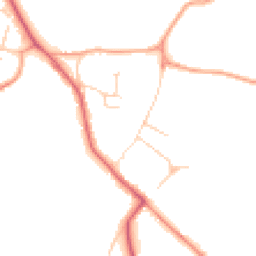 Daytime road noise heatmap for WD7 9EE