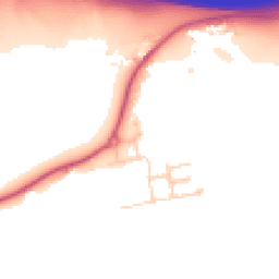 Daytime road noise heatmap for WD7 9FE