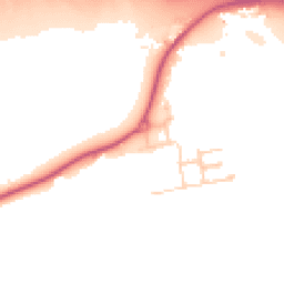 Daytime road noise heatmap for WD7 9FF