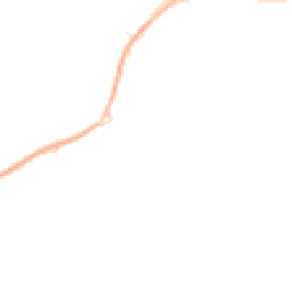 Night-time road noise heatmap for WD7 9FG