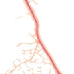 Daytime road noise heatmap for WD7 9GA