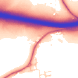 Daytime road noise heatmap for WD7 9HA