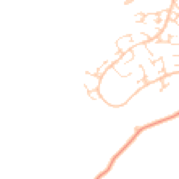 Daytime road noise heatmap for WD7 9JJ