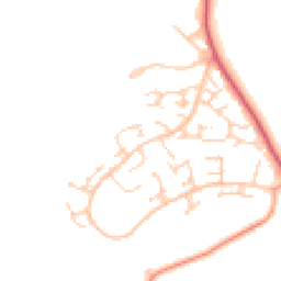 Daytime road noise heatmap for WD7 9JS