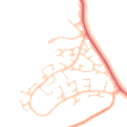 Daytime road noise heatmap for WD7 9JZ