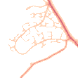 Daytime road noise heatmap for WD7 9LG