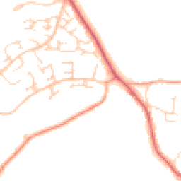 Daytime road noise heatmap for WD7 9LQ