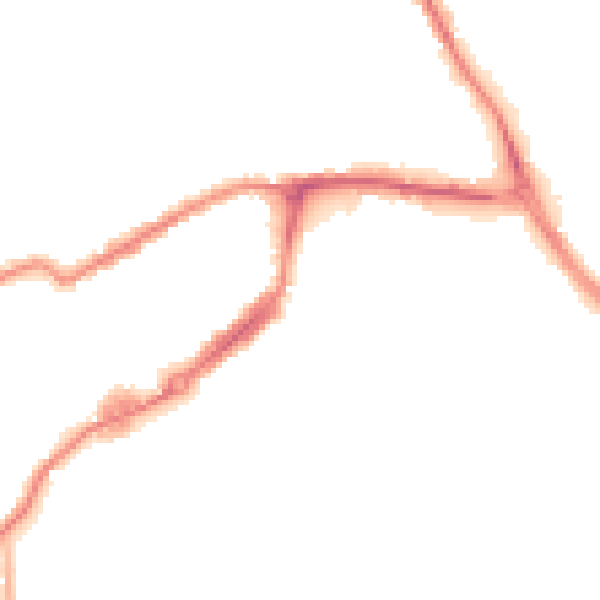 Night-time road noise heatmap for WF10 1EE