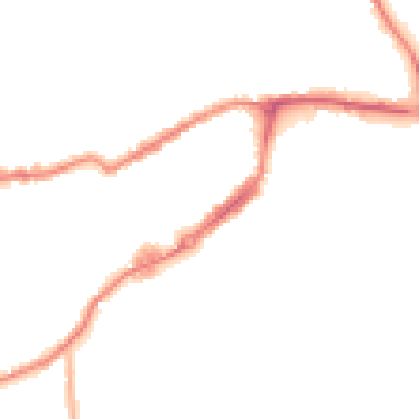 Night-time road noise heatmap for WF10 1EN