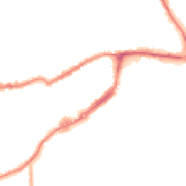 Night-time road noise heatmap for WF10 1JY