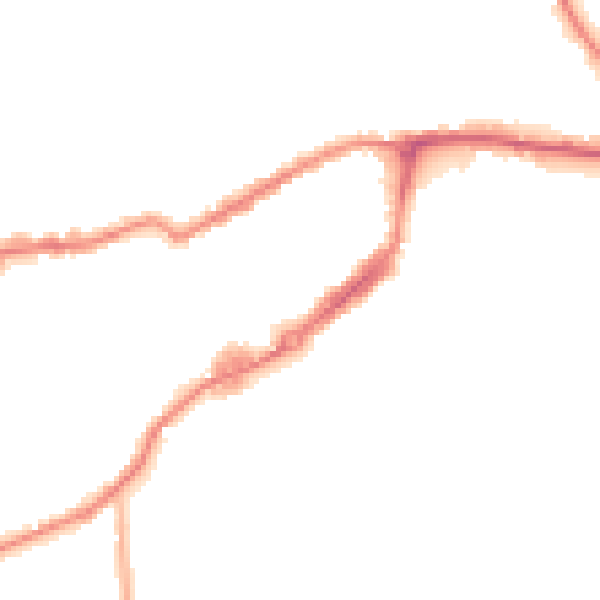 Night-time road noise heatmap for WF10 1LG