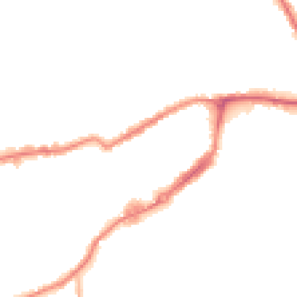 Night-time road noise heatmap for WF10 1LH