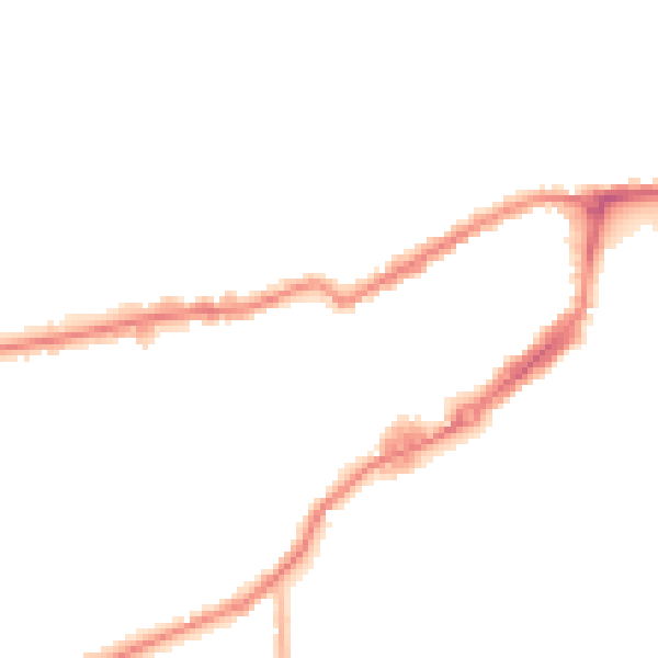 Night-time road noise heatmap for WF10 1LW