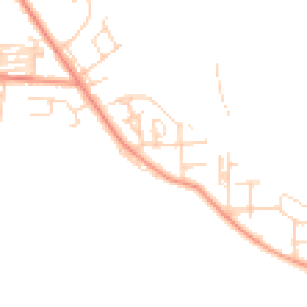 Daytime road noise heatmap for WF10 2DZ