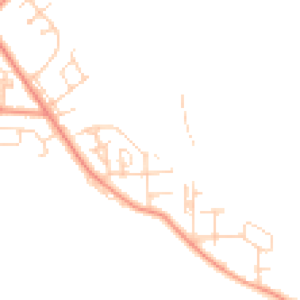 Daytime road noise heatmap for WF10 2EJ