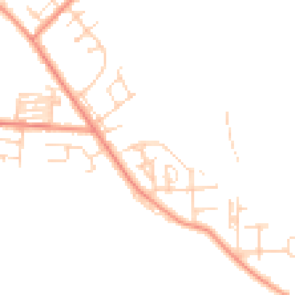 Daytime road noise heatmap for WF10 2EL