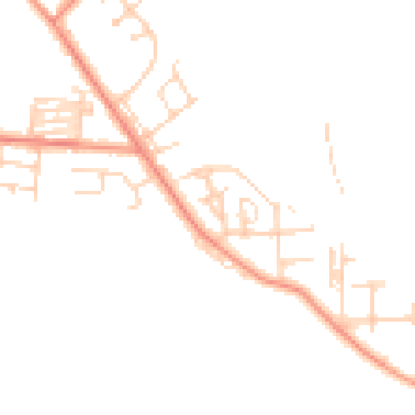 Daytime road noise heatmap for WF10 2EN