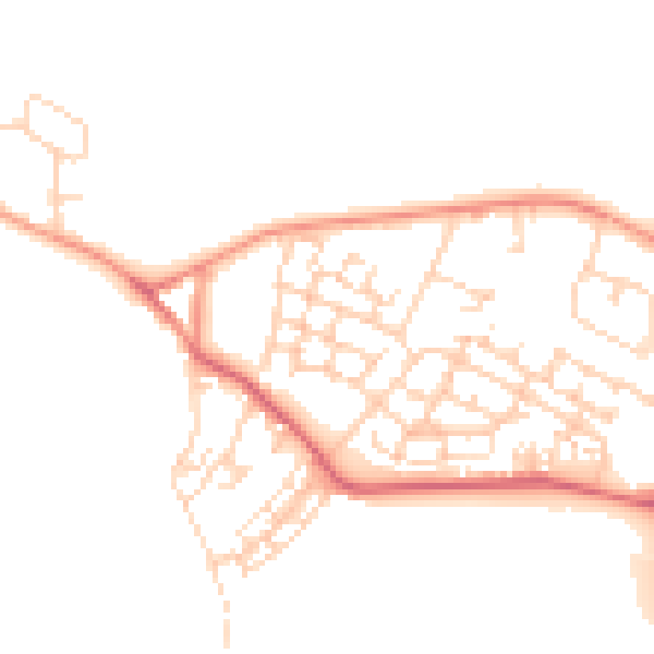 Daytime road noise heatmap for WF10 2GA