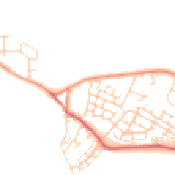 Daytime road noise heatmap for WF10 2GE