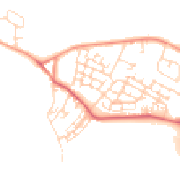 Daytime road noise heatmap for WF10 2GF