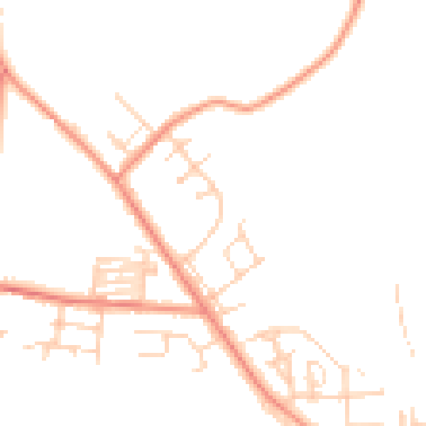 Daytime road noise heatmap for WF10 2HT