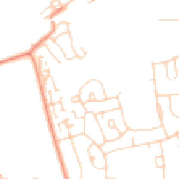 Daytime road noise heatmap for WF10 2NW