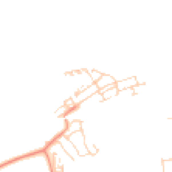 Daytime road noise heatmap for WF10 2QL