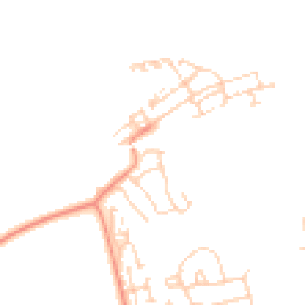 Daytime road noise heatmap for WF10 2QU