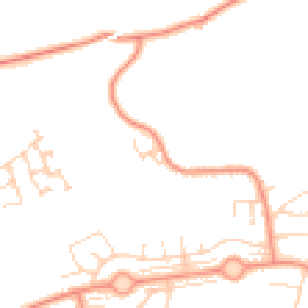 Daytime road noise heatmap for WF10 3FL