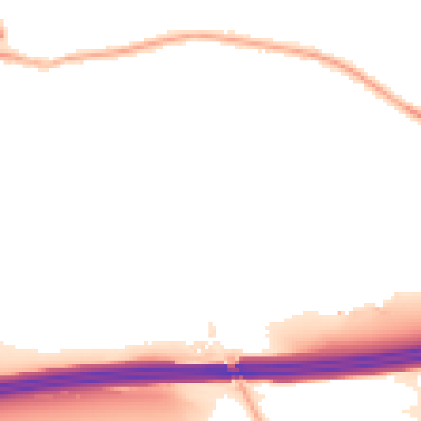 Night-time road noise heatmap for WF10 3HY