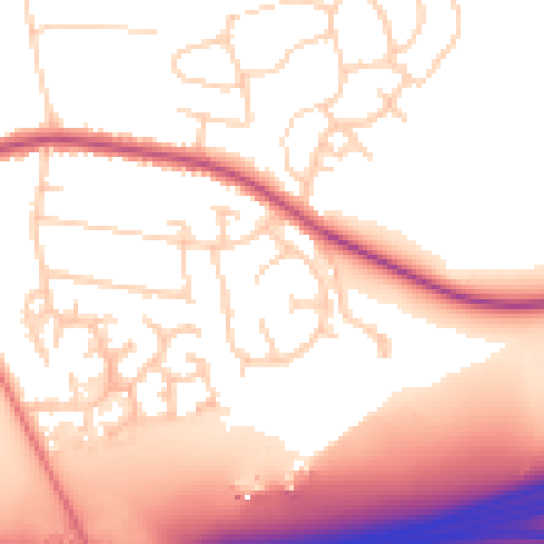 Daytime road noise heatmap for WF10 3RL