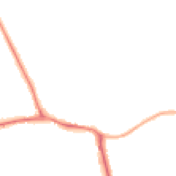 Night-time road noise heatmap for WF10 4DH